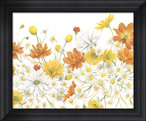 Framed Sunny Wild Bouquet III Print