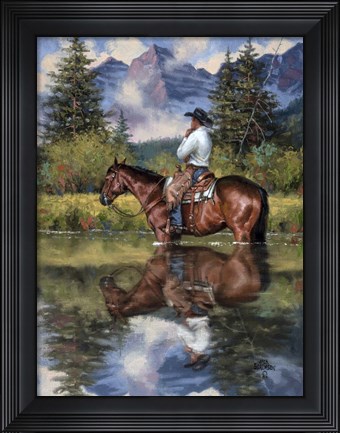 Framed Time to Reflect Print
