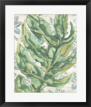 Framed Palms &amp; Patterns II Print