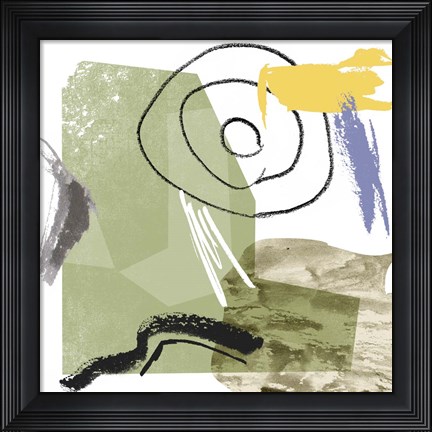 Framed Abstract Swamp IV Print