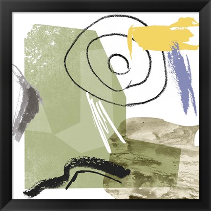 Framed Abstract Swamp IV Print