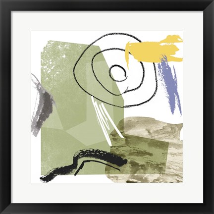 Framed Abstract Swamp IV Print