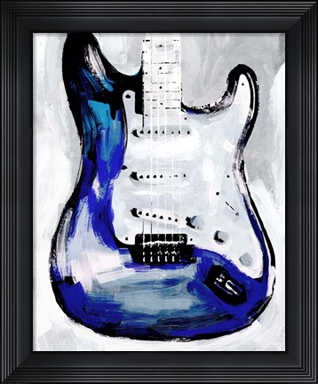 Framed Electric Blues I Print