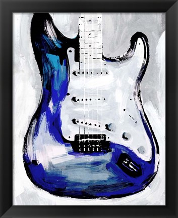 Framed Electric Blues I Print