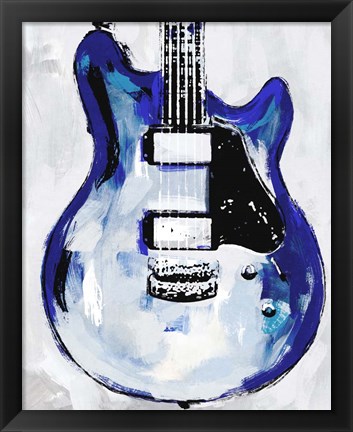 Framed Electric Blues II Print