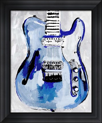 Framed Electric Blues IV Print