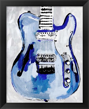 Framed Electric Blues IV Print