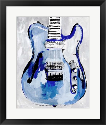 Framed Electric Blues IV Print