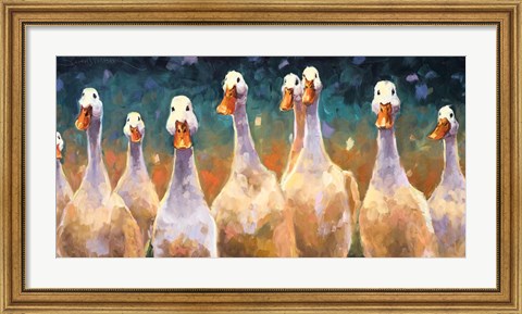 Framed Those Darn Ducks Print