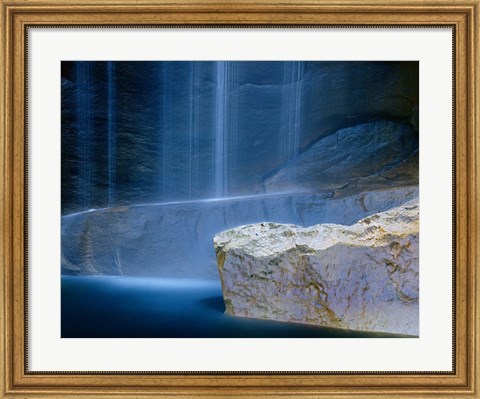 Framed Base of Vernal Falls Print