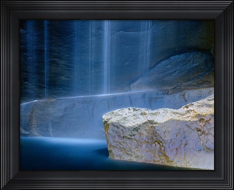 Framed Base of Vernal Falls Print