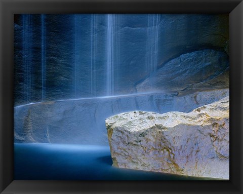 Framed Base of Vernal Falls Print