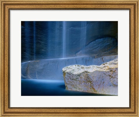 Framed Base of Vernal Falls Print