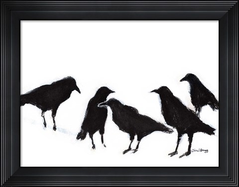 Framed Conspiracy of Ravens No. 2 Print