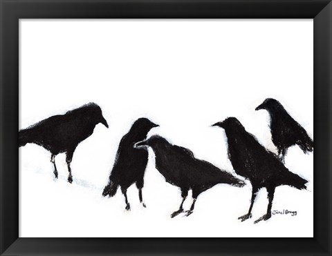 Framed Conspiracy of Ravens No. 2 Print