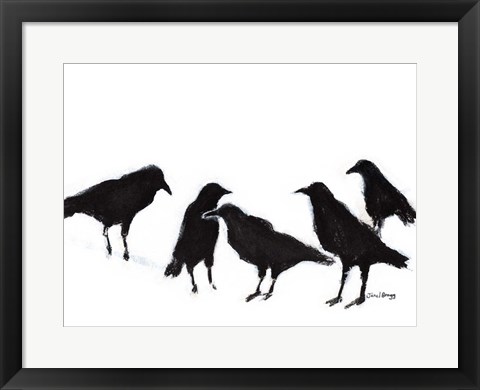 Framed Conspiracy of Ravens No. 2 Print