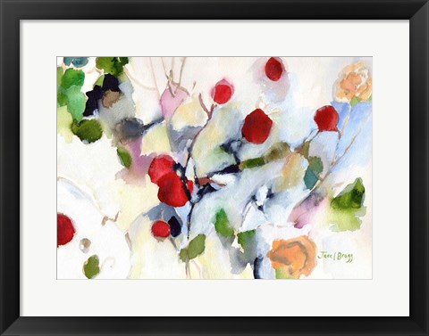 Framed Rose Hips at Christmas No. 2 Print