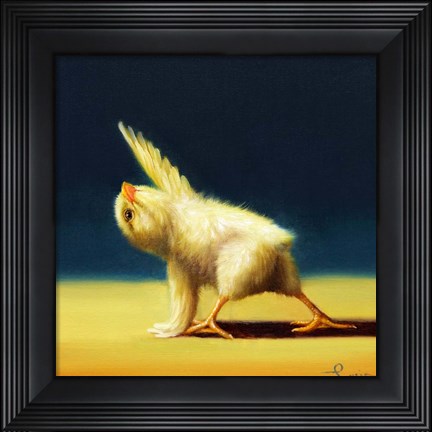 Framed Yoga Chick Revolved Side Angle Print