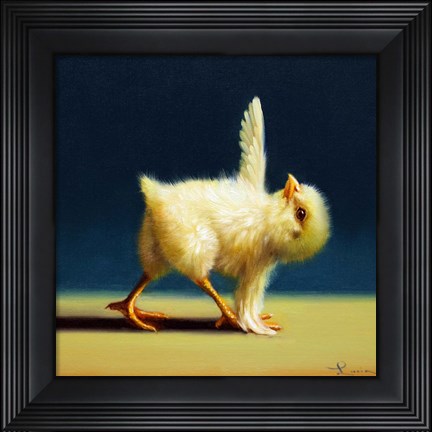 Framed Yoga Chick Revolved Triangle Print