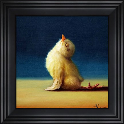 Framed Yoga Chick Upward Dog Print