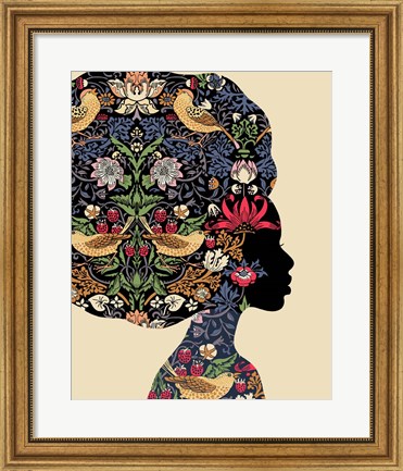 Framed Afro Woman Print