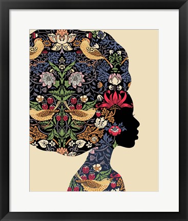 Framed Afro Woman Print