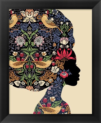 Framed Afro Woman Print