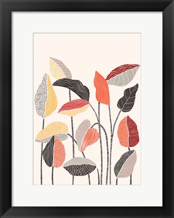 Framed Happy Leaves A Print