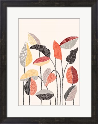 Framed Happy Leaves A Print
