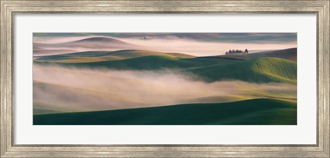 Framed Dream Land in Morning Mist 2 Print