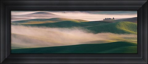 Framed Dream Land in Morning Mist 2 Print