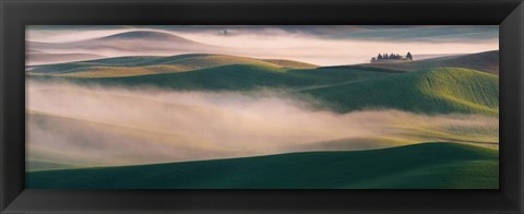 Framed Dream Land in Morning Mist 2 Print