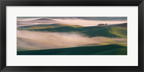 Framed Dream Land in Morning Mist 2 Print