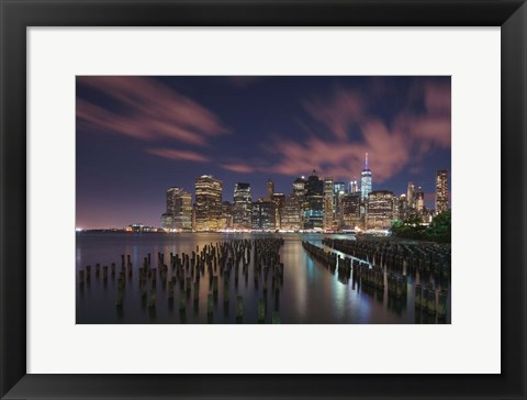 Framed New York City at Night Print