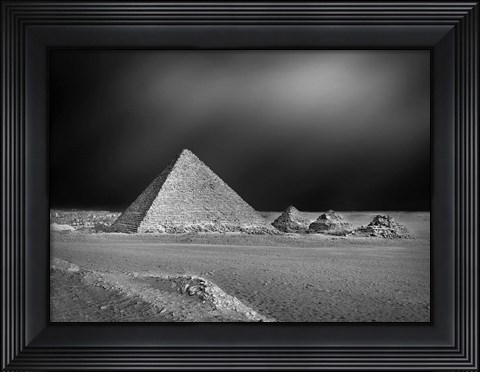 Framed Pyramids Print