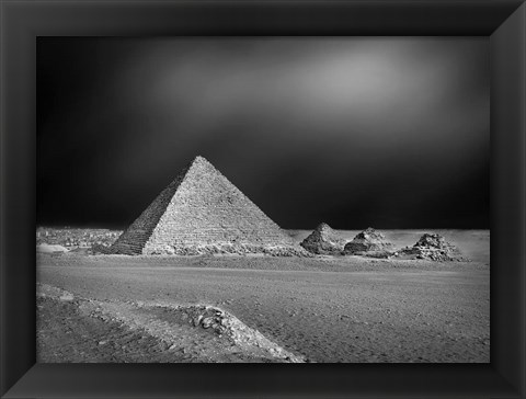 Framed Pyramids Print