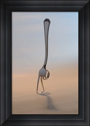 Framed walker Print