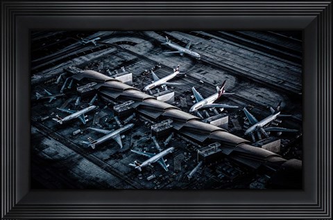 Framed Above LAX Print