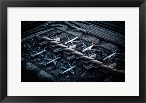 Framed Above LAX Print