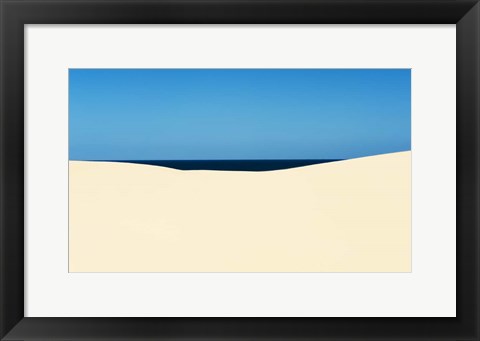 Framed Sky Sea Desert Print