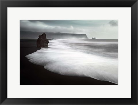 Framed Black Beach Print