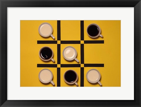 Framed Milk Versus Coffee Print