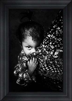 Framed Just a look Print