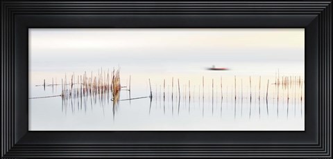 Framed boat Print