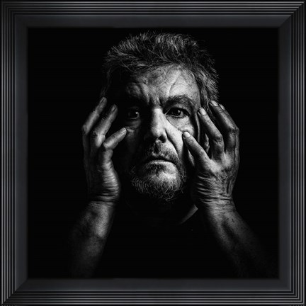Framed Fear and Grief Eat Life Print