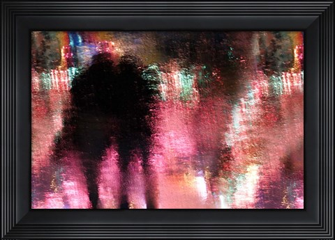 Framed Rain above the Funfair Print