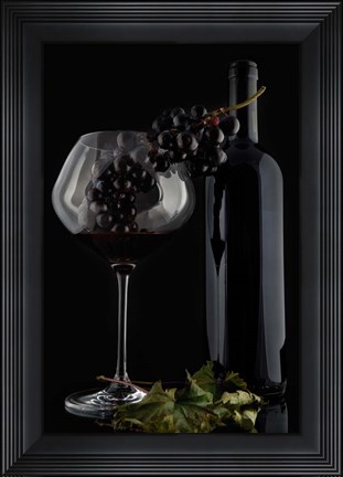 Framed I Love Wine V Print