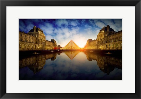 Framed Le Louvre Print