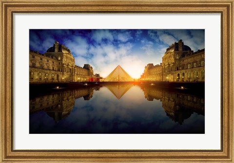 Framed Le Louvre Print