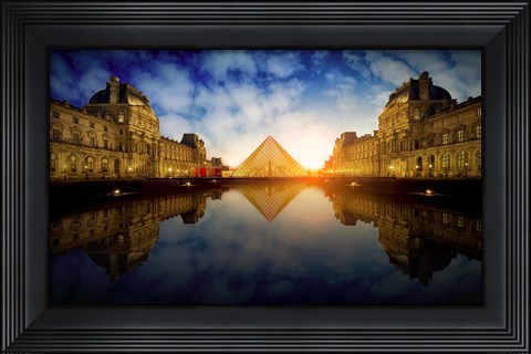 Framed Le Louvre Print